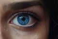 Blue Woman Eyeball