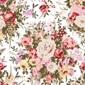 Seamless Floral Striking and Intricate Surface Pattern Textile Design