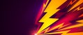 Colorful Lightning Hits The Ground. Power Background Concept. Royalty Free Stock Photo