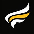 Dynamic Wing Logo Royalty Free Stock Photo
