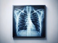 Clean Minimalist XRay of Healthy Lungs A Diagnostic Imaging Background for Healthcare Professionals and Patients Royalty Free Stock Photo
