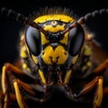 Graceful Wasp in Sharp Focus: A Masterpiece of Nature