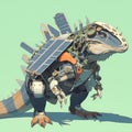 Steampunk Iguanodon: A Unique Fusion of Dinosaur & Victorian Elegance