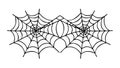 Symmetrical Spider Web Design Vector Art for Halloween Decor, vector design Generative AI Royalty Free Stock Photo