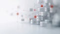 Innovative White Cube Security Concept Representing Unbreakable Data Protection and Privacy Solutions in Cybersecurity Realm
