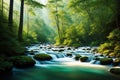 river in the woods Royalty Free Stock Photo