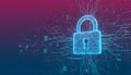 Digital Security and Data Protection Concept Royalty Free Stock Photo