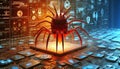 Digital Malware Threat Visualization Concept