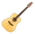 12 String Acoustic Guitar Royalty Free Stock Photo