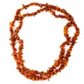 String of baltic amber beads Royalty Free Stock Photo