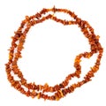 String of Baltic amber beads Royalty Free Stock Photo