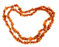 String of Baltic amber beads Royalty Free Stock Photo