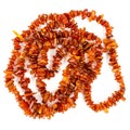 String of baltic amber beads Royalty Free Stock Photo