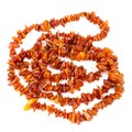 String of baltic amber beads Royalty Free Stock Photo