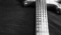 5 string bass guitar wallpaper black and white