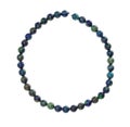 String of beads from natural azurite gemstone Royalty Free Stock Photo