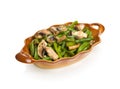 String beans with champignons