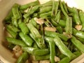 Chinese stir fry vegetable string beans Royalty Free Stock Photo