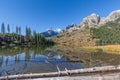 String lake Fall reflection Royalty Free Stock Photo