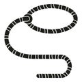 String lasso icon simple vector. Line loop Royalty Free Stock Photo