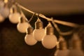 String of LED bulbs Royalty Free Stock Photo