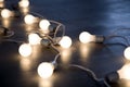 String of lightbulbs Royalty Free Stock Photo