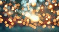 String Lights in the Evening Royalty Free Stock Photo