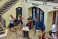 A string quartet entertaining tourists at Covent Garden in London, UK