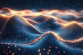 String theory : depiction of quantum strings, showcasing the subtle, dynamic interactions at heart of universe's