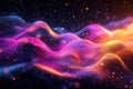 String theory : depiction of quantum strings, showcasing the subtle, dynamic interactions at heart of universe's