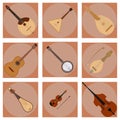 Stringed dreamed musical instruments classical orchestra art sound tool and acoustic symphony fiddle wooden equipment