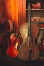 Stringed instruments for classical music Concept of classical and good music