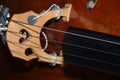 A Stringed music instrument zoom on a double bas