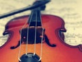 Violin music instrument Royalty Free Stock Photo