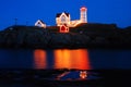 Christmas lights on the Nubble Lighthouse