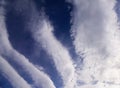 Strings of clouds against blue skies Royalty Free Stock Photo