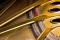 The strings of the piano Royalty Free Stock Photo