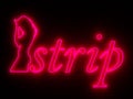Strip bar wall neon Royalty Free Stock Photo