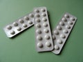 Strip Packets Of Prescription Medication Tablets