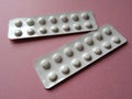 Strip Packets Of Prescription Medication Tablets Royalty Free Stock Photo