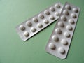 Strip Packets Of Prescription Medication Tablets