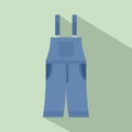 Strip pants icon, flat style