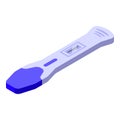 Strip pregnant test icon isometric vector. Urine pregnancy