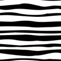 Strip seamless pattern. Vector background. Scrapbook, gift wrapping paper, textiles. Black and white colors. Zebra Royalty Free Stock Photo