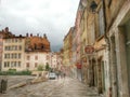 the strip street of the croix rousse district, Lyon old town, France Royalty Free Stock Photo