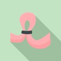 Strip vagine icon, flat style