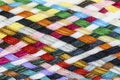 Strip woven cotton multicolored Royalty Free Stock Photo