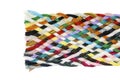 Strip woven cotton multicolored Royalty Free Stock Photo