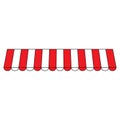 Stripe awning icon vector. Showcase canopy illustration sign. Awning symbol or logo.