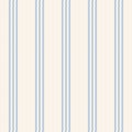 Stripe pattern in blue and cream white. Light textured seamless pixel background vector for spring summer blouse, shirt, dress. Royalty Free Stock Photo